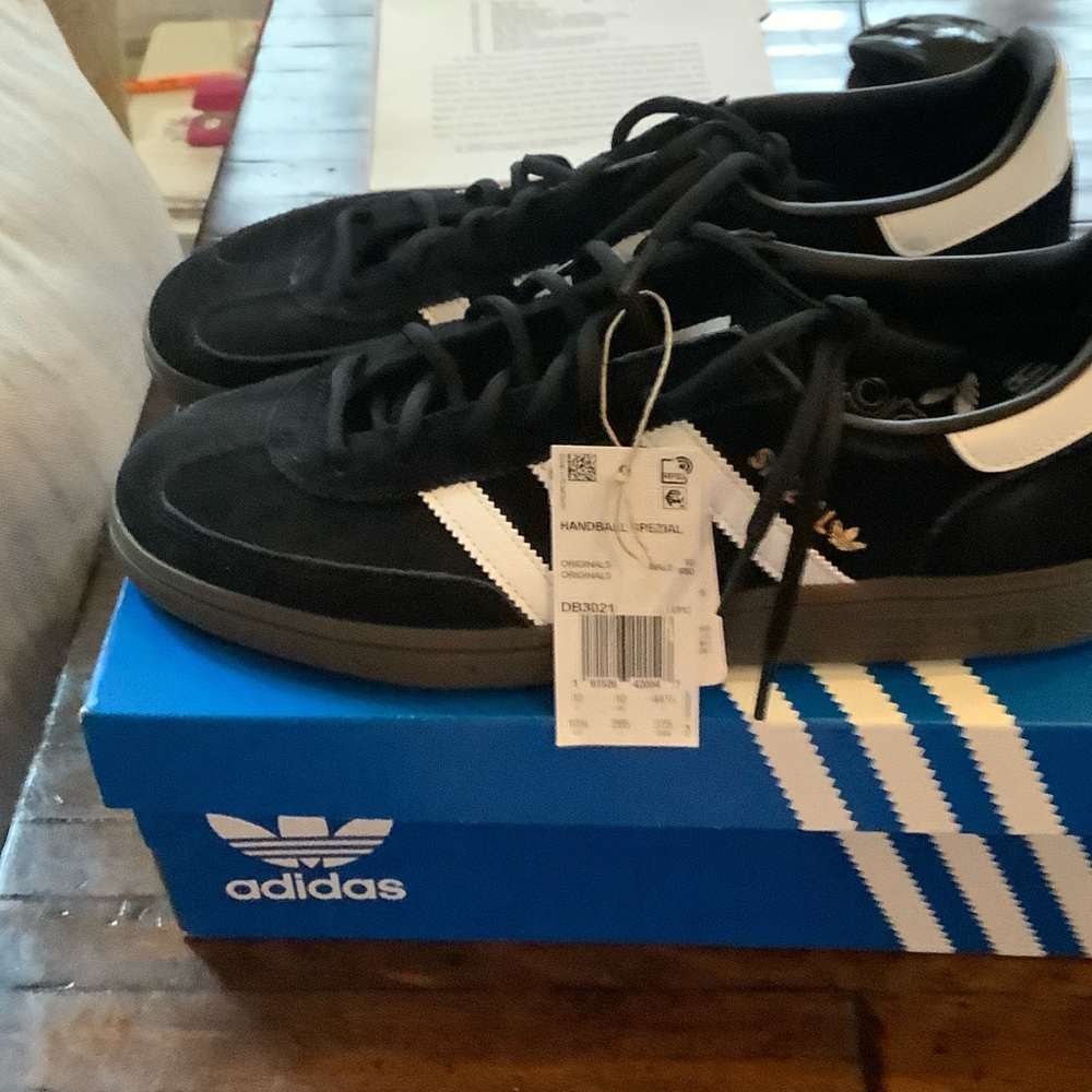 Adidas Black and White Men's Sneakers